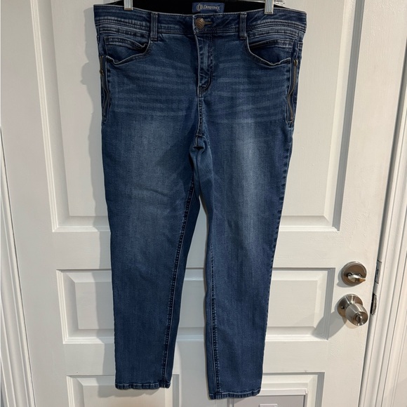 Democracy Ab Solution Skinny Ankle Blue Jeans Size 12 - Picture 2 of 8